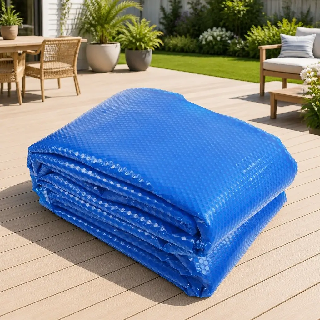 Solar Pool Cover 10.5x4.2m 500 Micron Blue Silver Isothermal Swimming