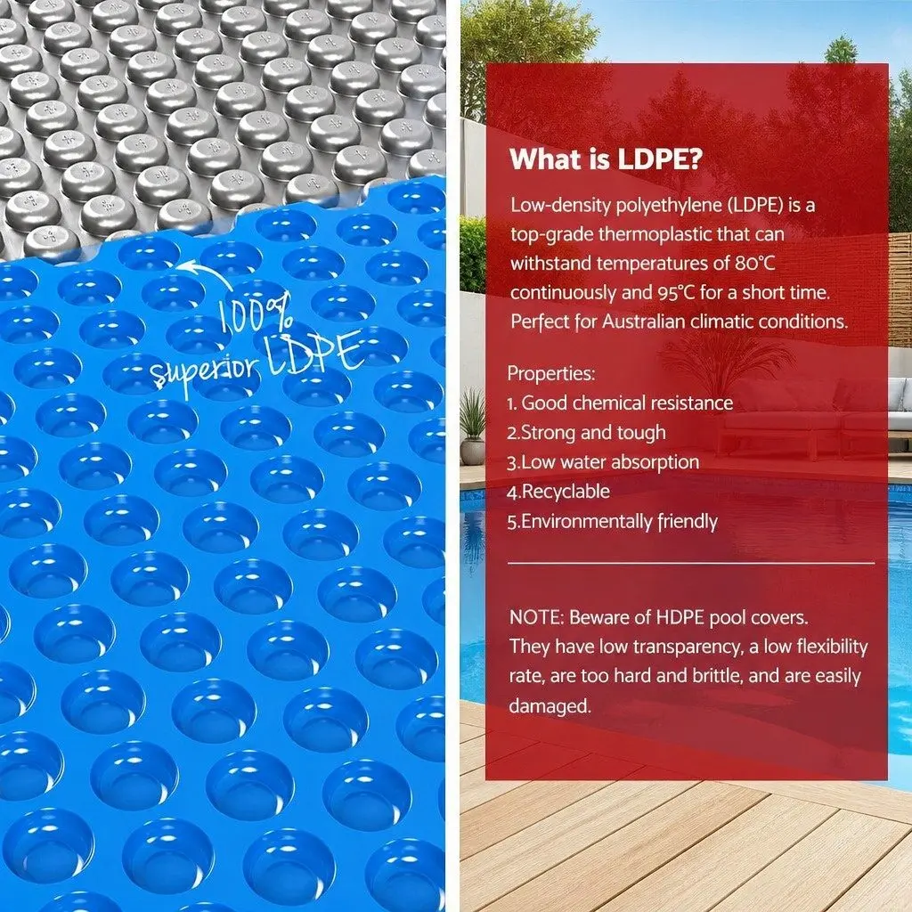 Solar Pool Cover & Roller 10.5x4.2m