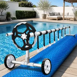 Value-Driven Solar Pool Cover and Roller Set