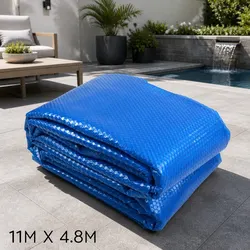 Valuable 500 Micron Solar Pool Cover 11x4.8m