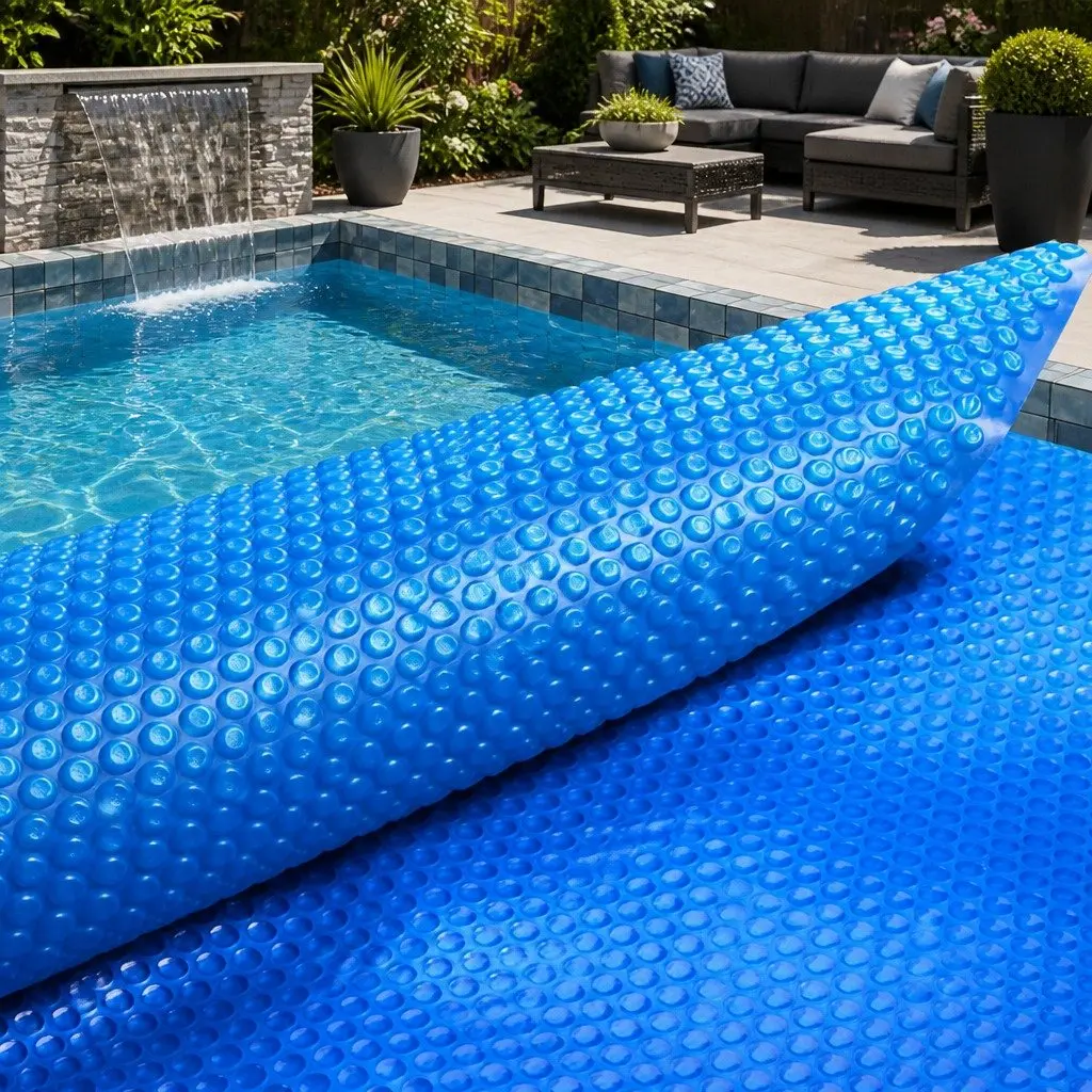 Solar Pool Cover 11x4.8m 500 Micron Blue Heat Retention Swimming Blanket