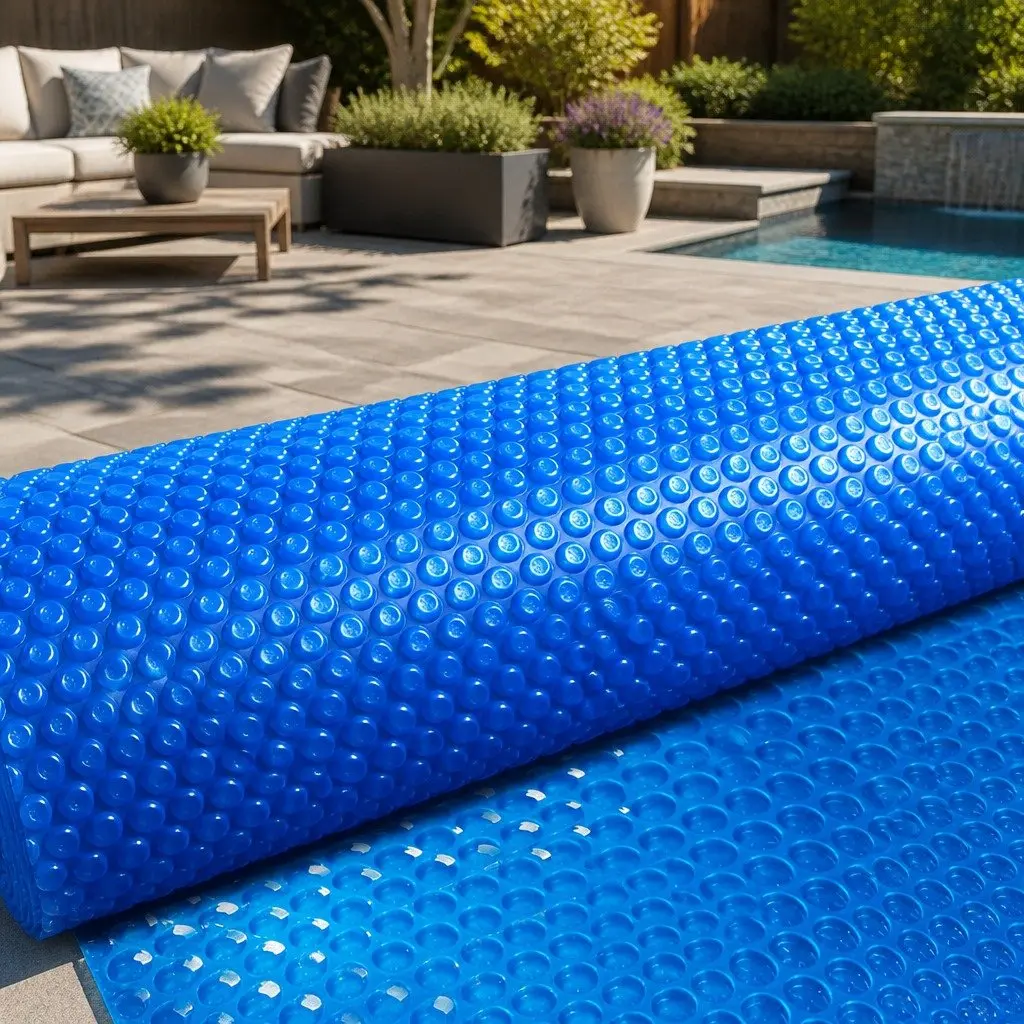 Solar Pool Cover 11x4.8m 500 Micron Blue Heat Retention Swimming Blanket