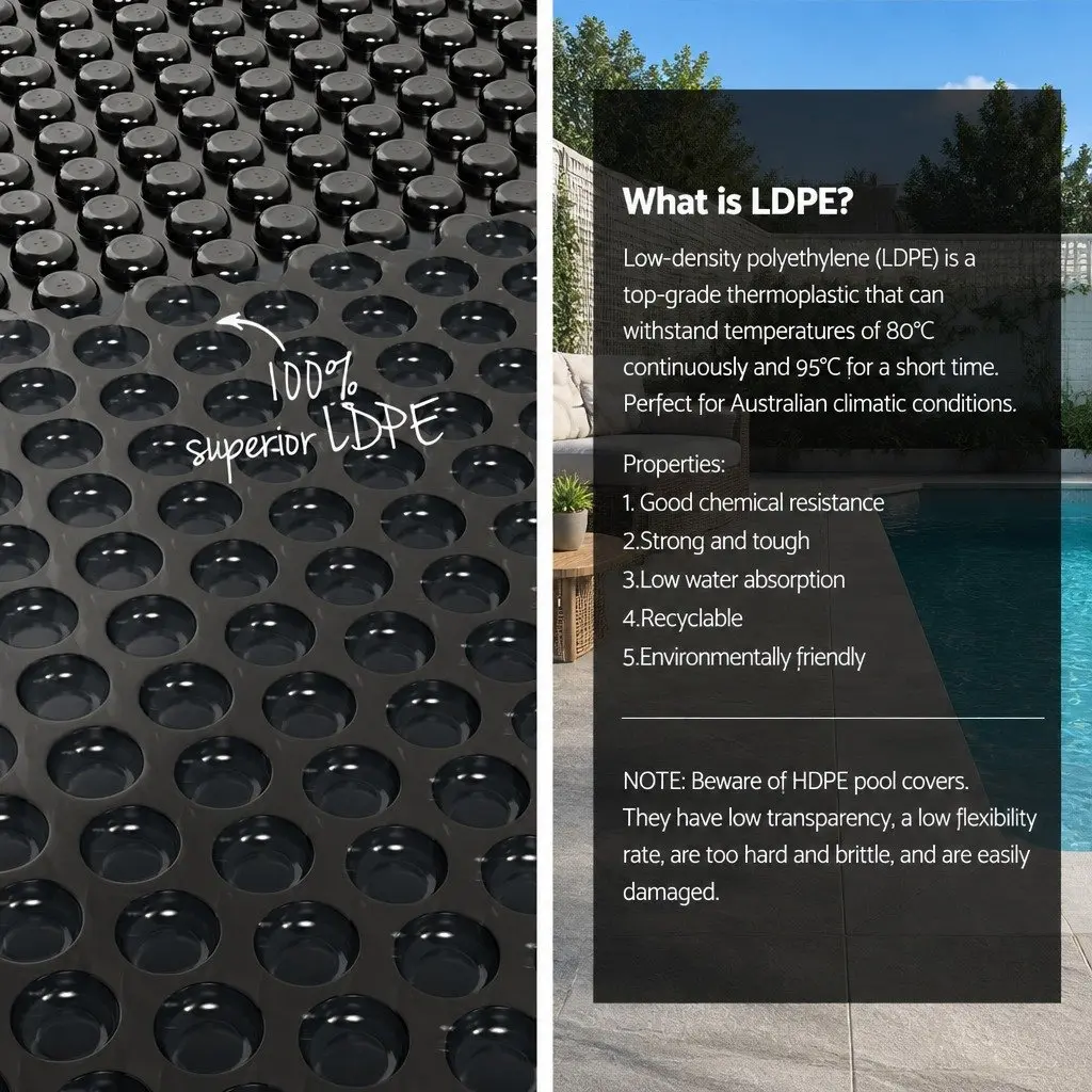 Solar Pool Cover 11x4.8m with Roller System