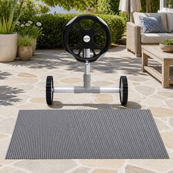Reliable Solar Pool Cover and Roller Set - 11m x 6.2m