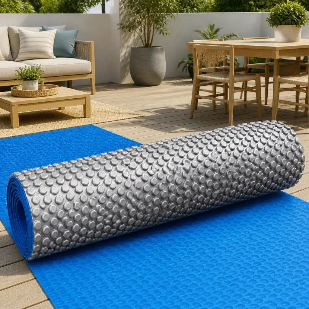 Solar Pool Cover 11x6.2m for Maintenance Ease