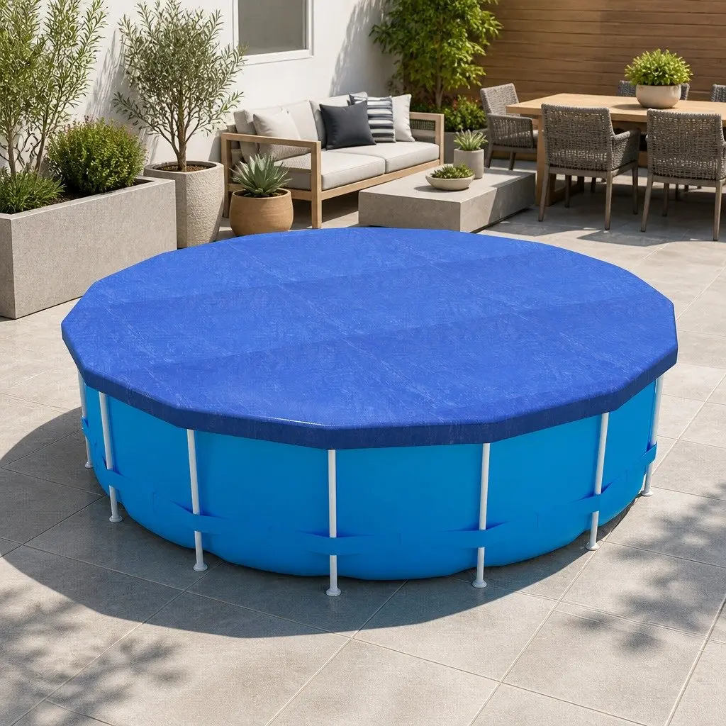 Pool Cover Round Above-Ground Swimming 3.66m Diameter Blue