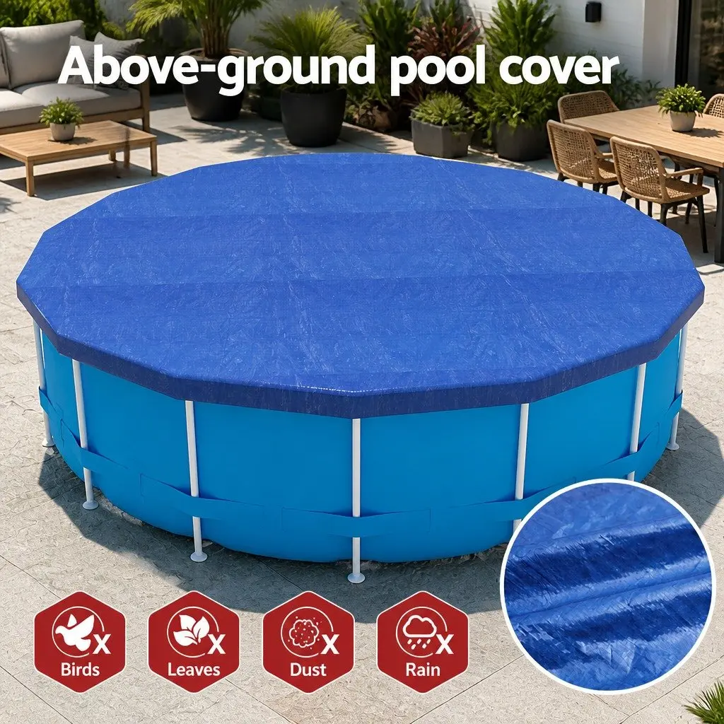 Pool Cover Round Above-Ground Swimming 3.66m Diameter Blue