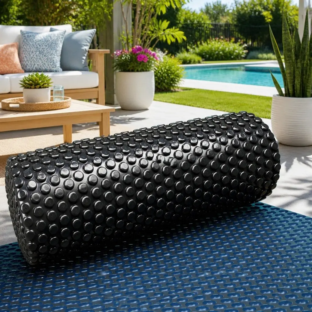 Pool Cover Solar Heated 6.5m x 3m 600 Micron Bubble Blanket Blue Black