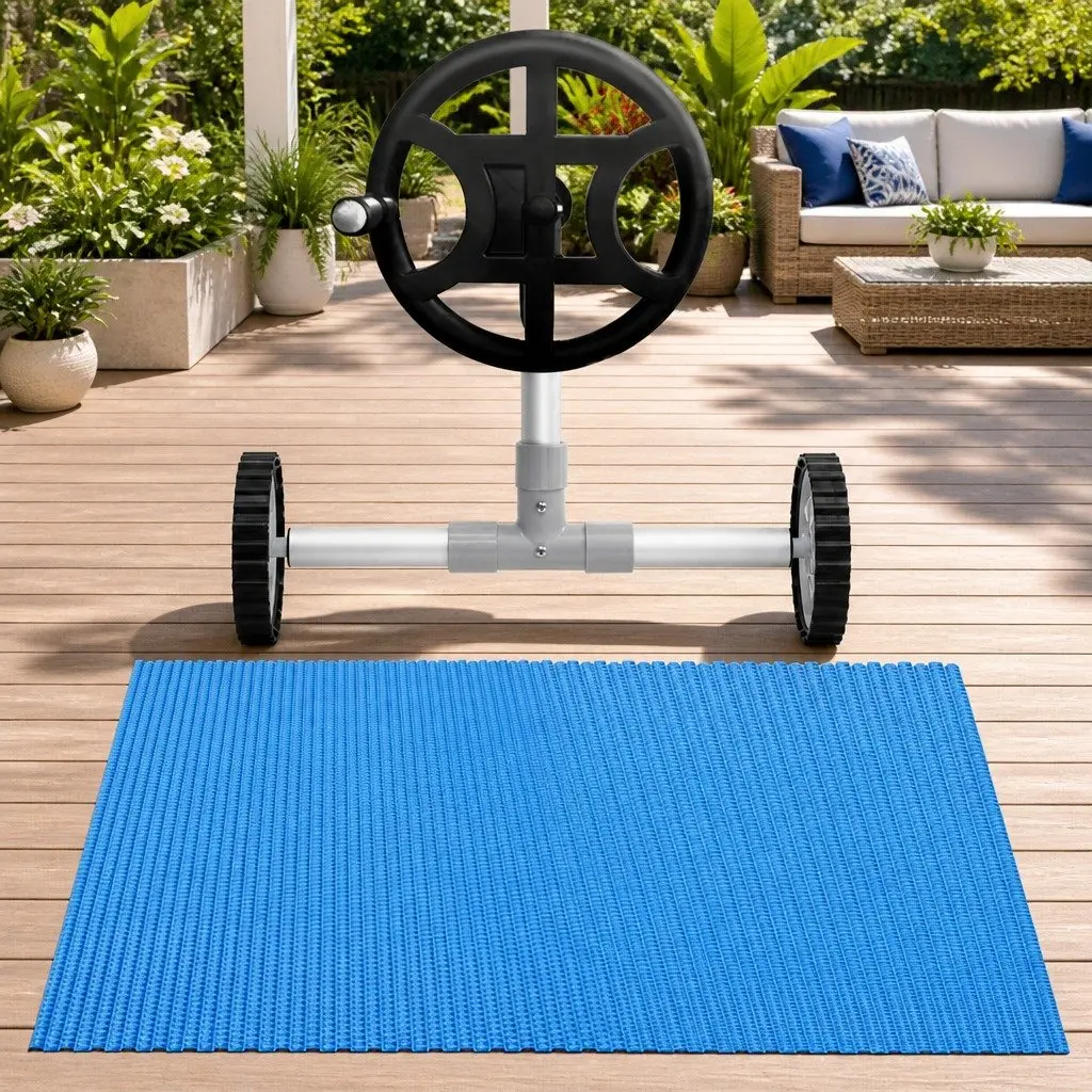 6.5m x 3m Solar Pool Cover with Aluminium Roller