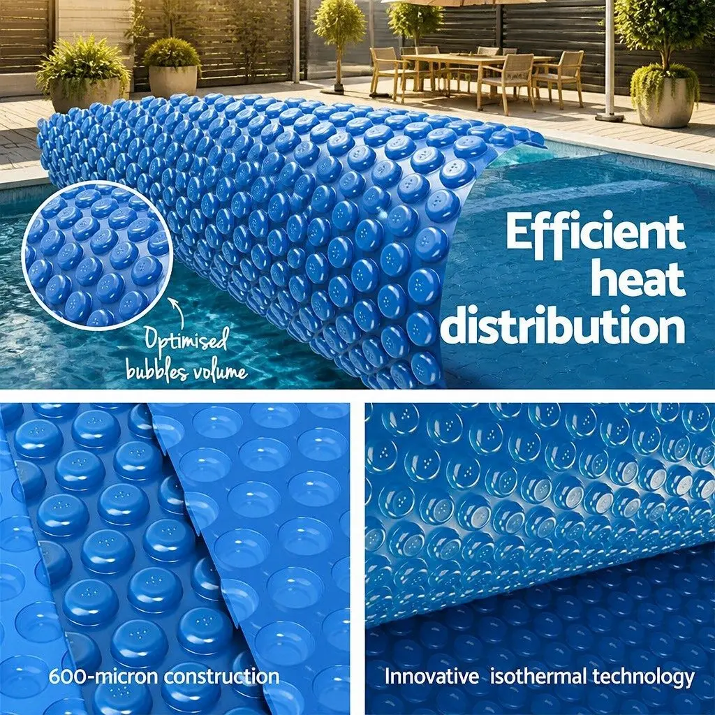 Solar Pool Cover and Roller for Easy Maintenance