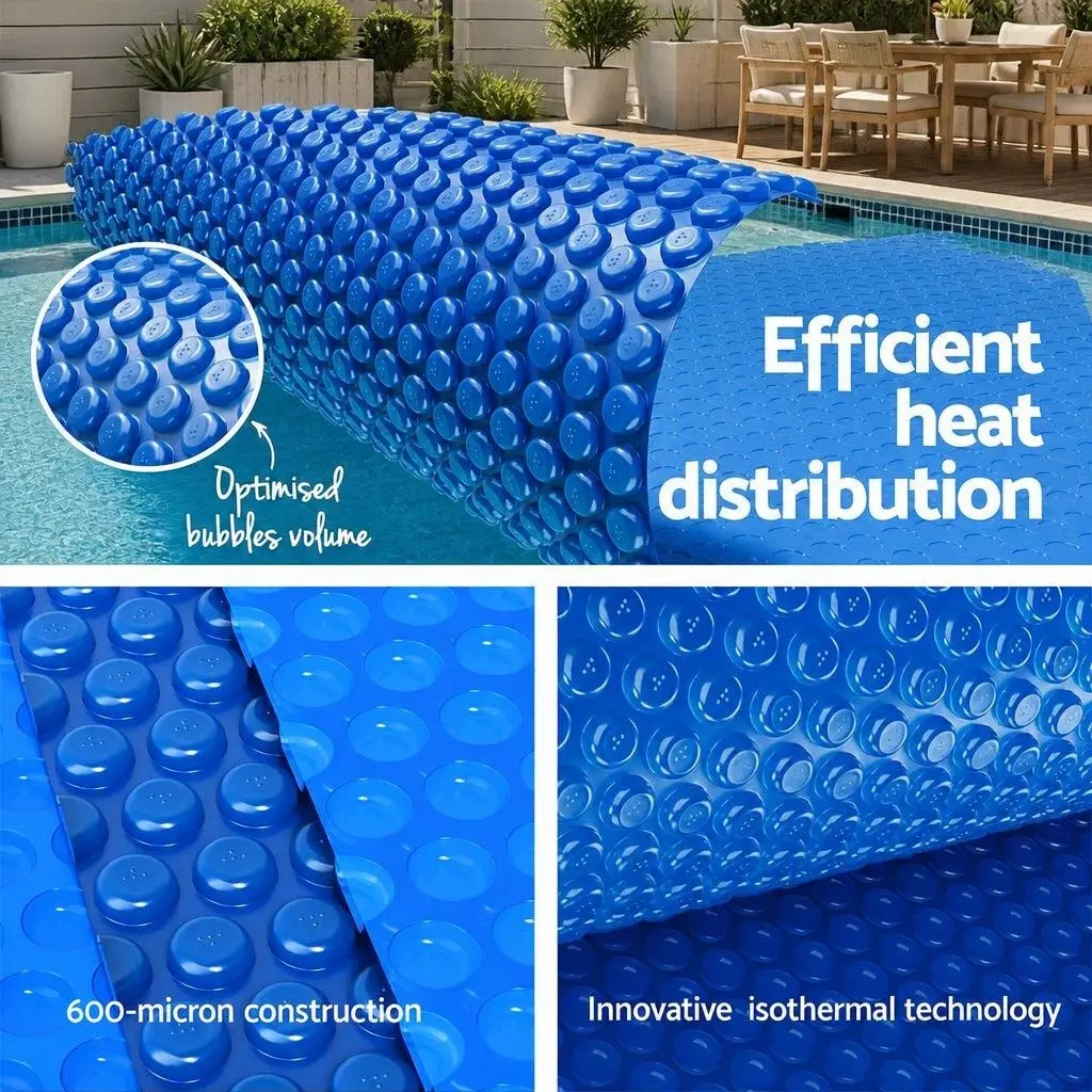 Solar Pool Cover and Roller for Easy Maintenance