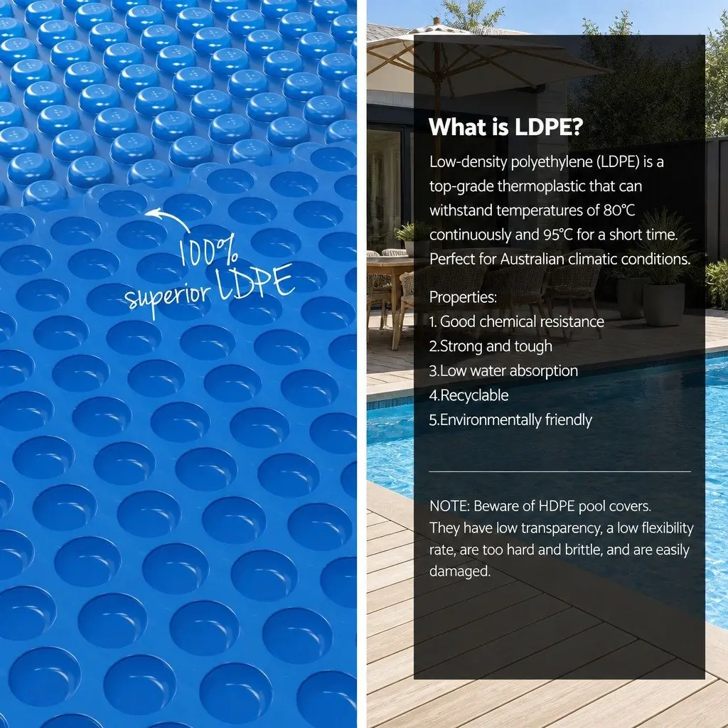 Solar Pool Cover and Roller for Easy Maintenance