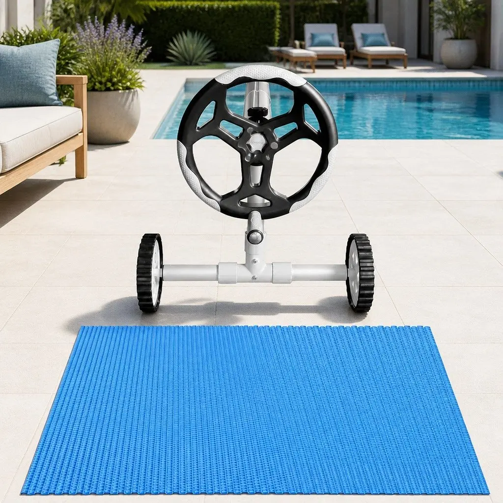 6.5x3m Solar Pool Cover and Roller Kit