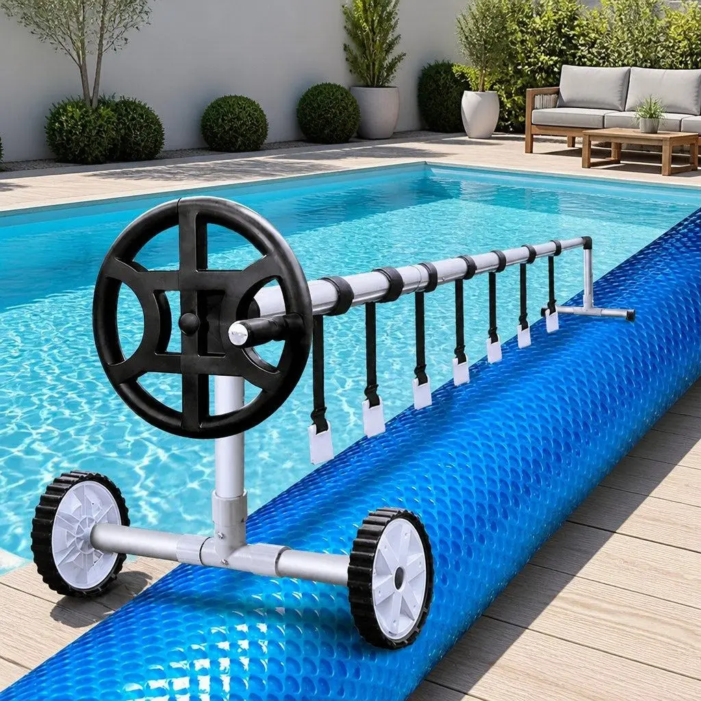 6.5x3m Solar Pool Cover with Robust Aluminium Roller