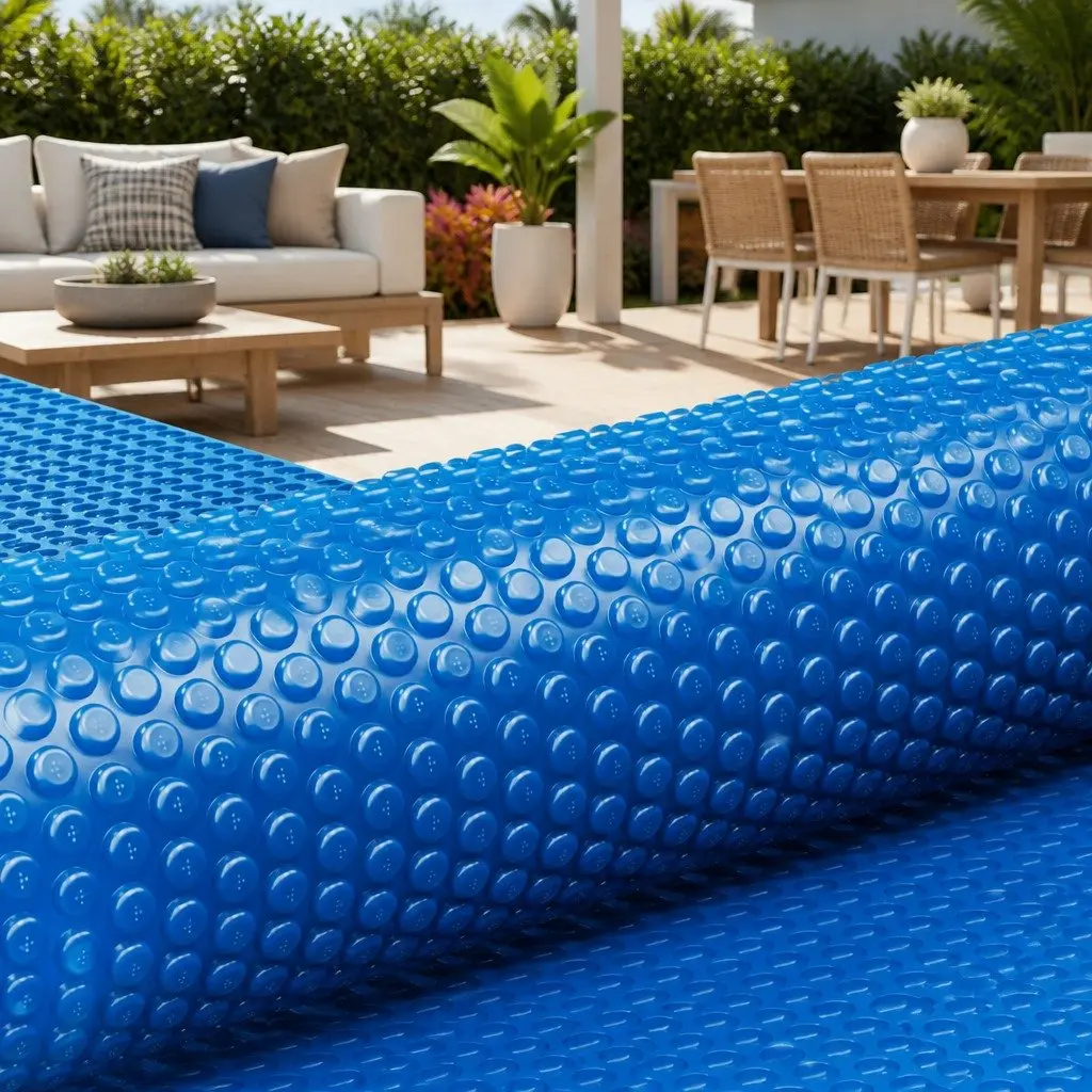 Pool Cover Solar Blanket 6.5x3m 600 Micron Bubble Blue