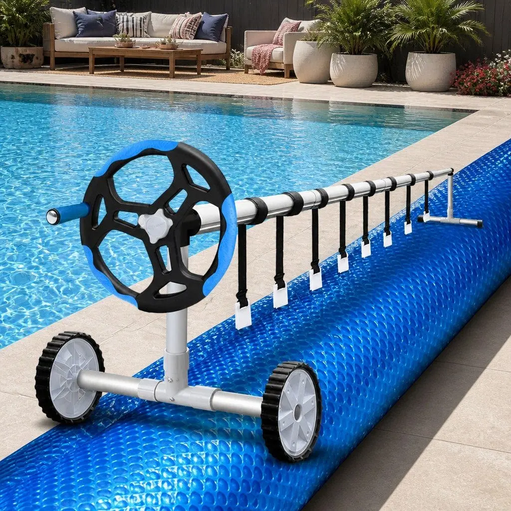 6.5m x 3m Solar Pool Cover with Aluminium Roller System