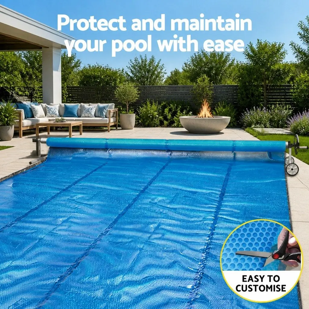Solar Pool Cover 8x4.2m with Roller System