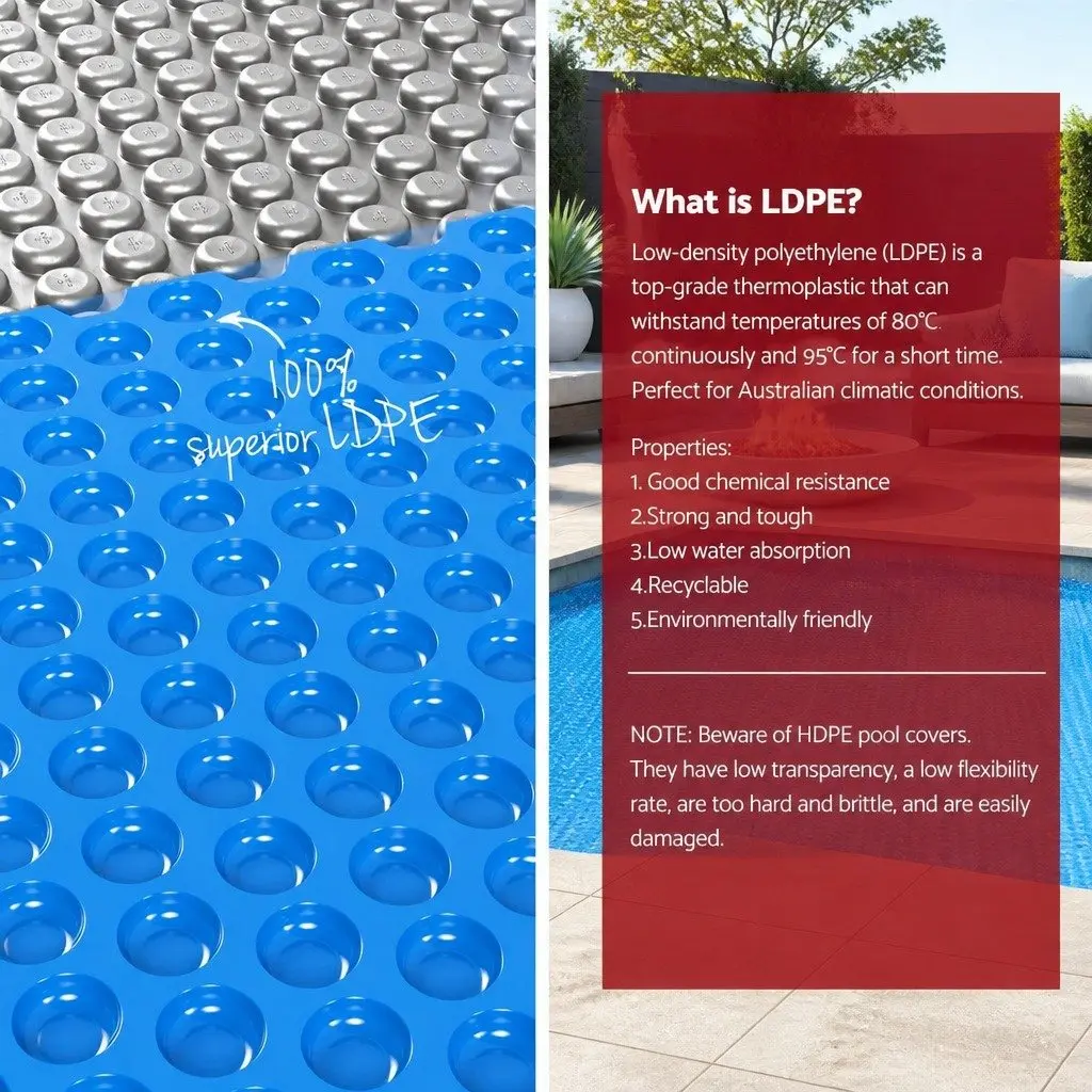 Solar Pool Cover 8x4.2m with Roller System
