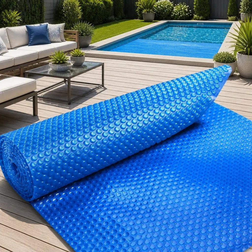 Solar Pool Cover 8.5x4.2m 500 Micron Blue Silver Isothermal