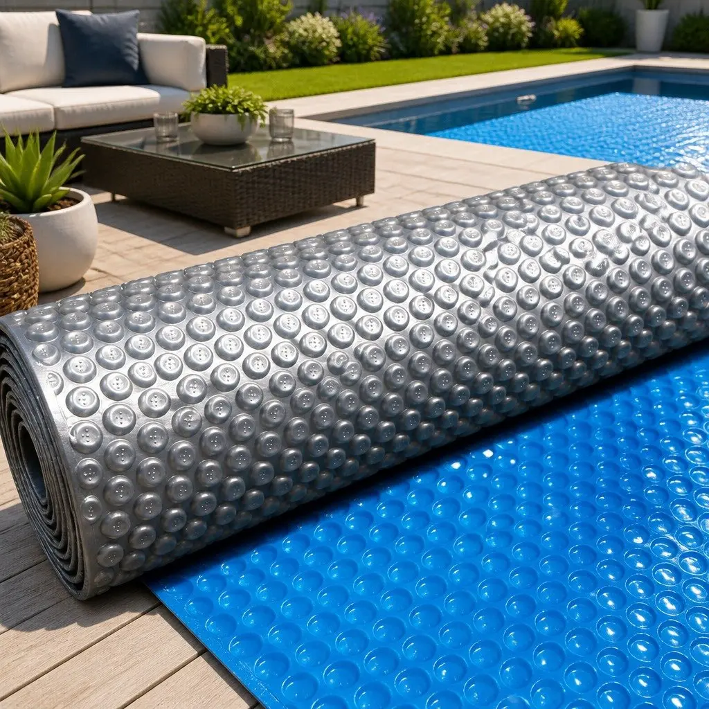Solar Pool Cover 8.5x4.2m 500 Micron Blue Silver Isothermal