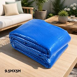 Reliable 9.5x5m Pool Cover and Roller for Easy Maintenance