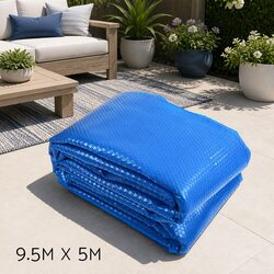 Solar Pool Cover 9.5x5m 500 Micron Blue Swimming Pool Blanket Thermal Bubble