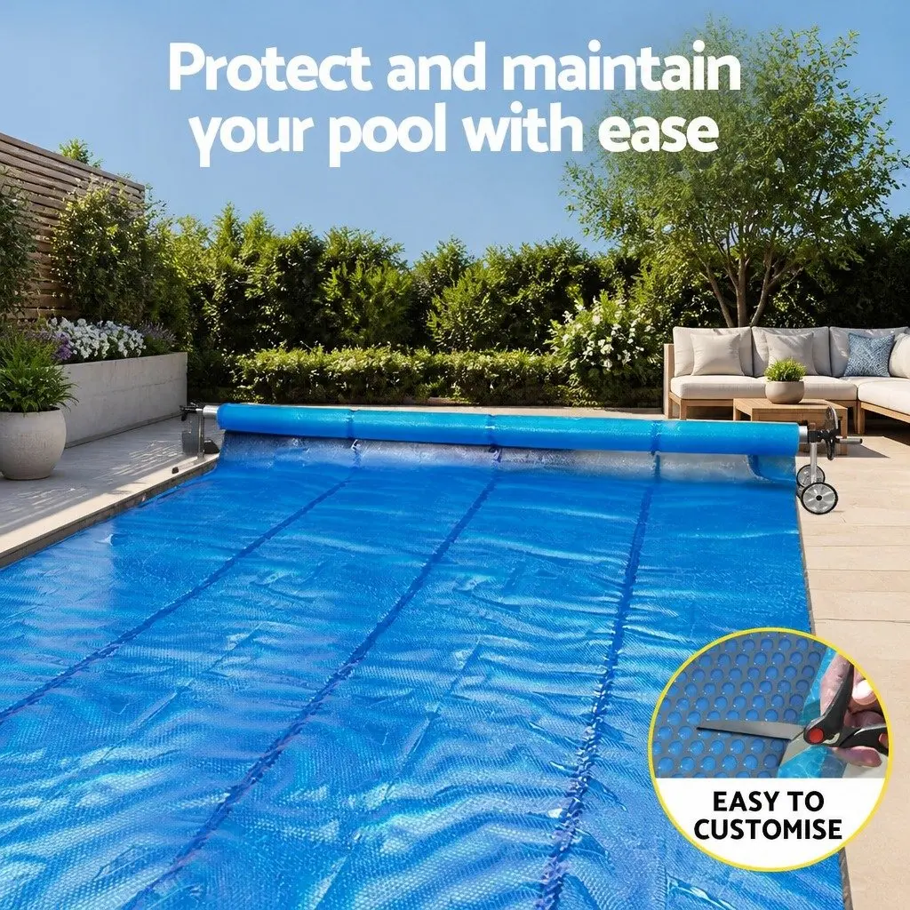 Solar Pool Cover with Adjustable Roller 5.55m
