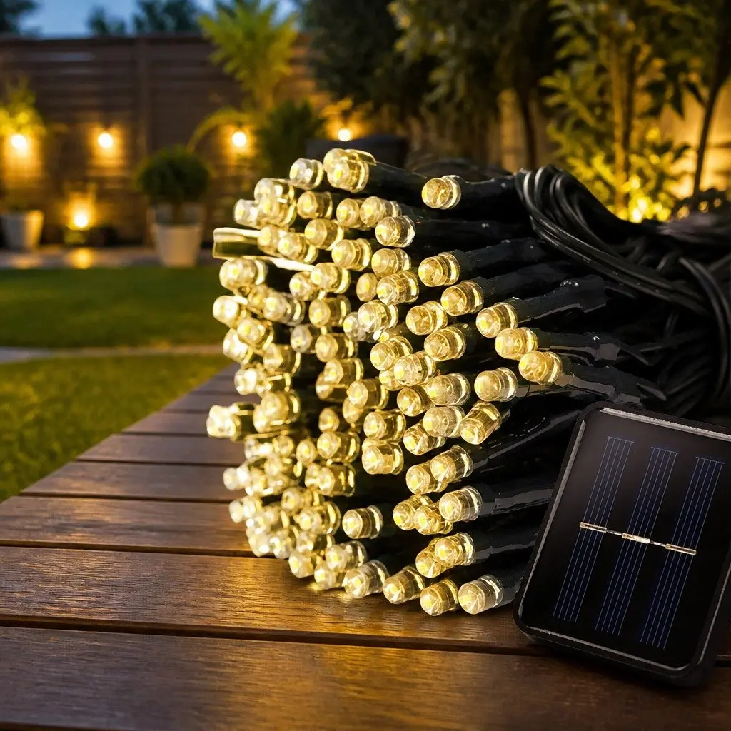 Solar Powered LED String Lights Outdoor Garden Decoration Waterproof