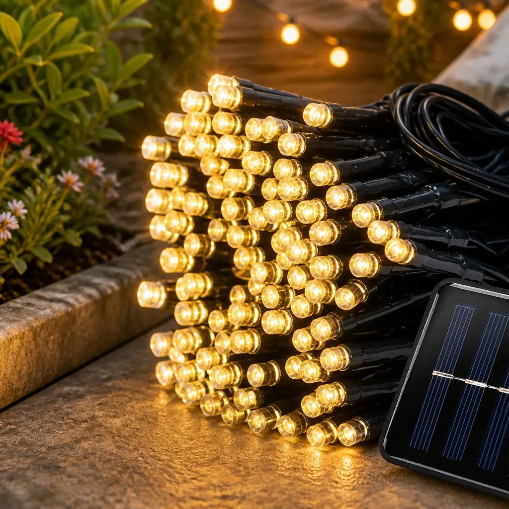 52M 500LED Solar String Lights for Outdoor Spaces