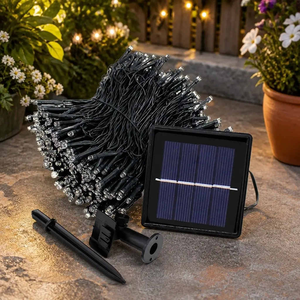 52M 500LED Solar String Lights for Outdoor Spaces