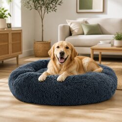 Comforting Dark Grey Pet Bed for Your Furry Friends