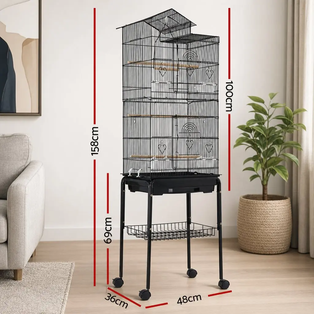 158cm Bird Cage for Budgies and Cockatiels
