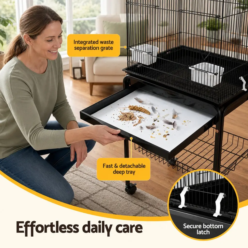 158cm Bird Cage for Budgies and Cockatiels