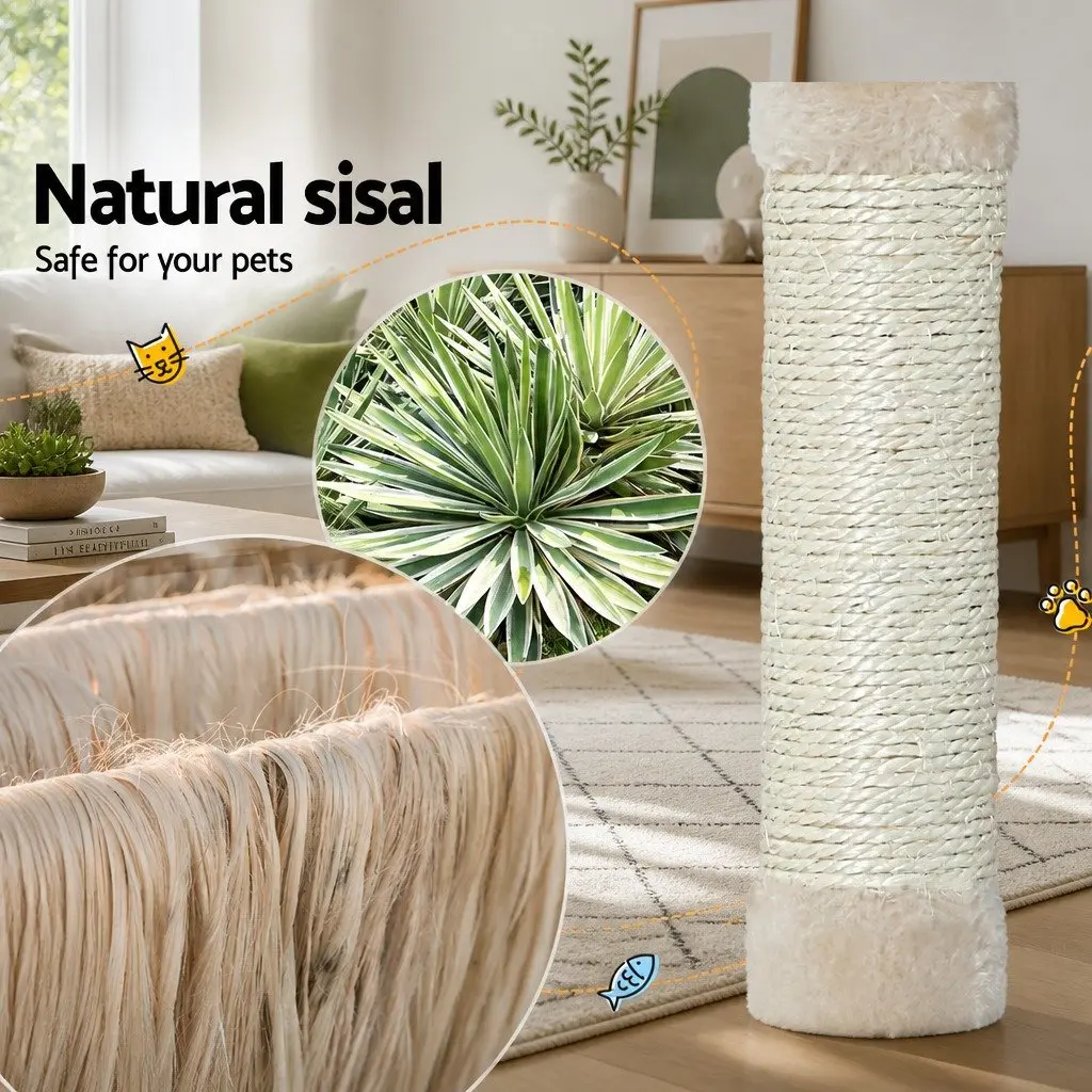 Cat Scratching Post Multi-Level Condo 90cm Beige