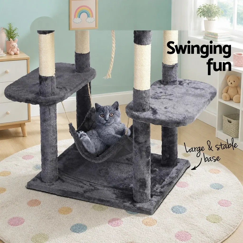 Cat Tree Scratching Post Tower 171cm Dark Grey