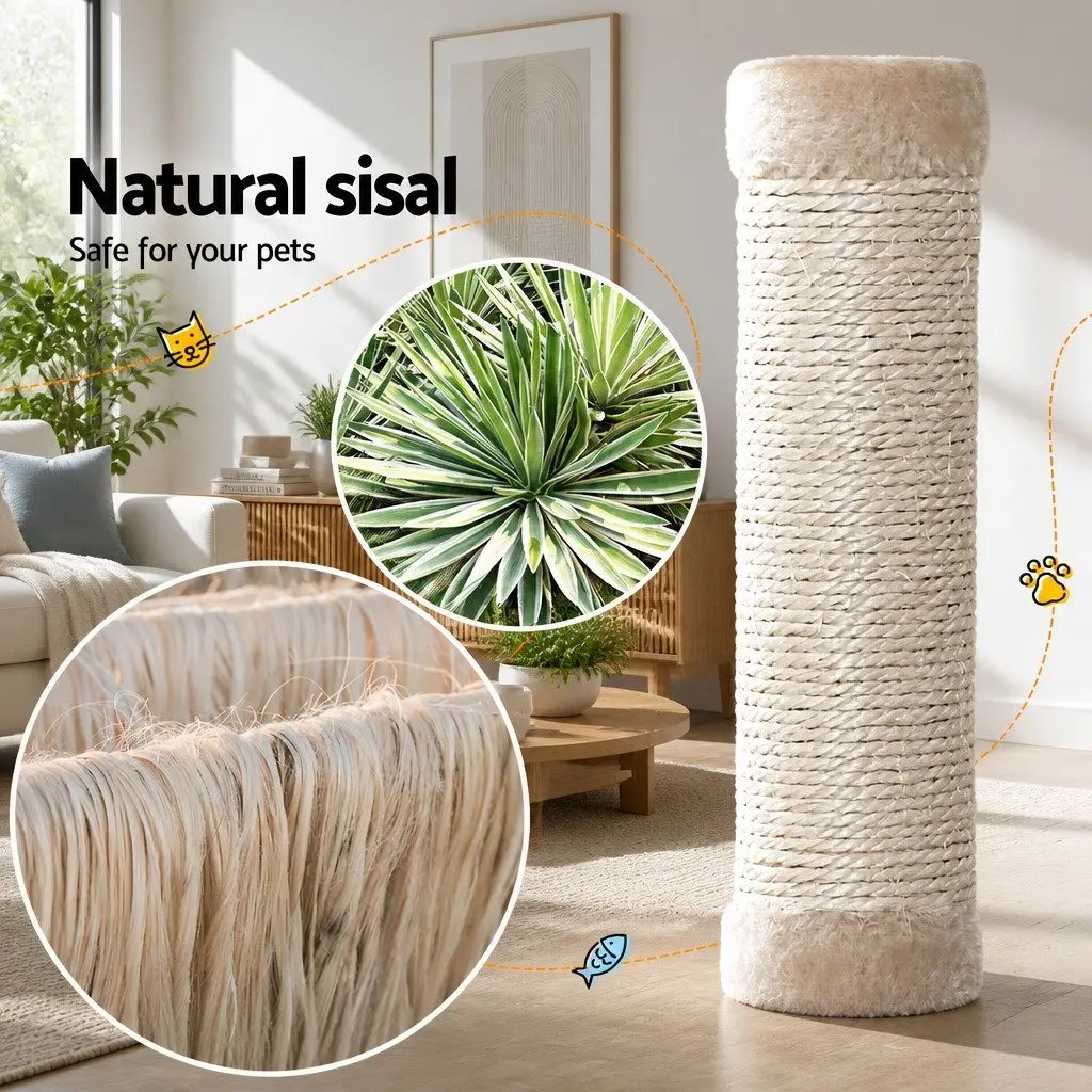 Cat Tree Multi-Level Scratching Post Condo 110cm Grey Wood