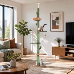 Reliable Cat Tree Tower with Plush Bed and Scratching Posts
