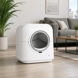 Automatic Cat Litter Box Smart Self-Cleaning Large Kitty Toilet App Control