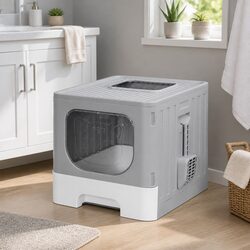 Reliable and Affordable Enclosed Cat Litter Box