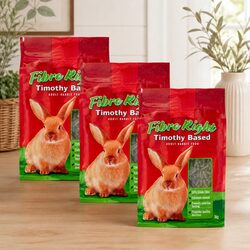 Reliable Adult Rabbit Pellet Food 3kg for Balanced Nutrition