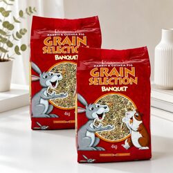 Nutritious Rabbit & Guinea Pig Grain Mix 4kg x2 for Healthy Pets