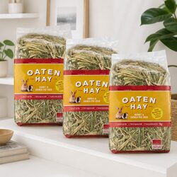 Oaten Hay 1kg Small Animal Feed - Nutritious and Natural x3