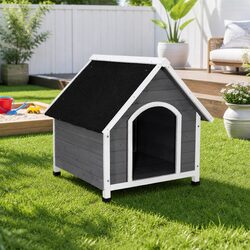 Warm and Reliable Wooden Dog Kennel for Pets