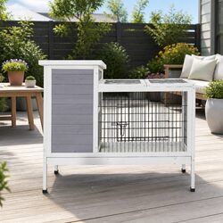 Reliable Wooden Chicken Coop and Rabbit Hutch 97cm