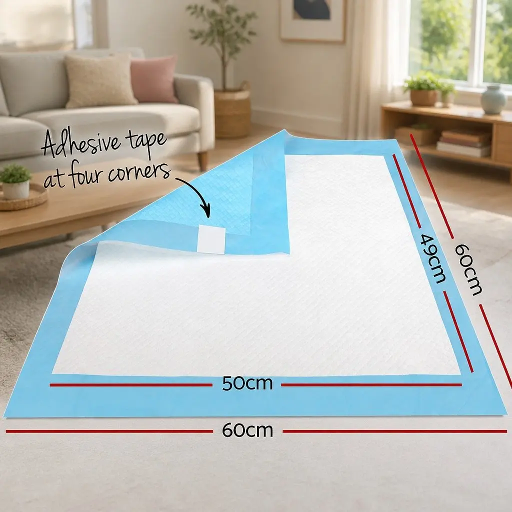 Pet Training Pads Super Absorbent 60x60cm Blue