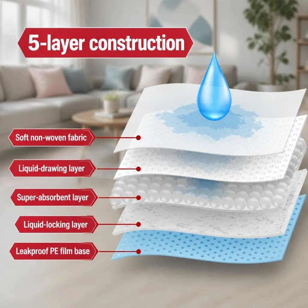 Pet Training Pads Super Absorbent 60x60cm Blue