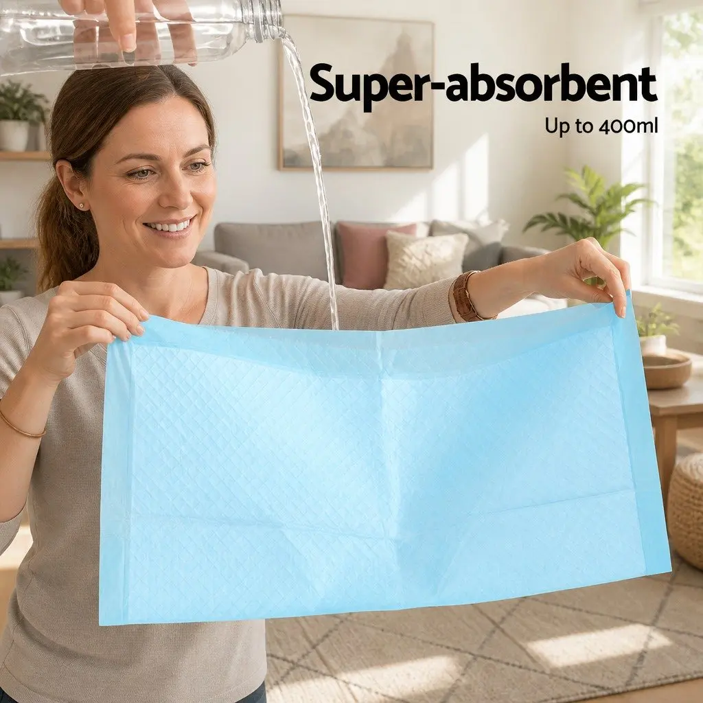 Pet Training Pads Super Absorbent 60x60cm Blue