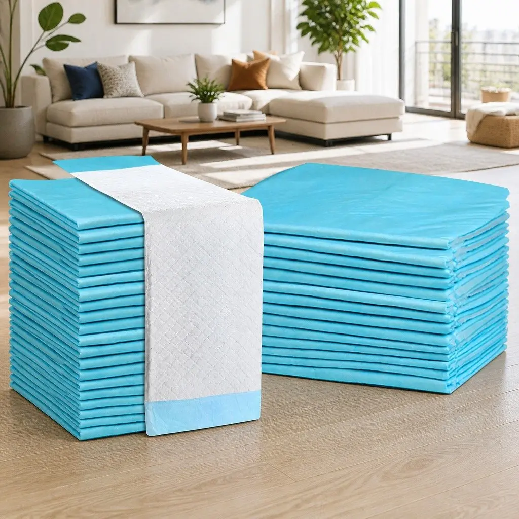 400pcs Blue Pet Training Pads 60x60cm Super Absorbent