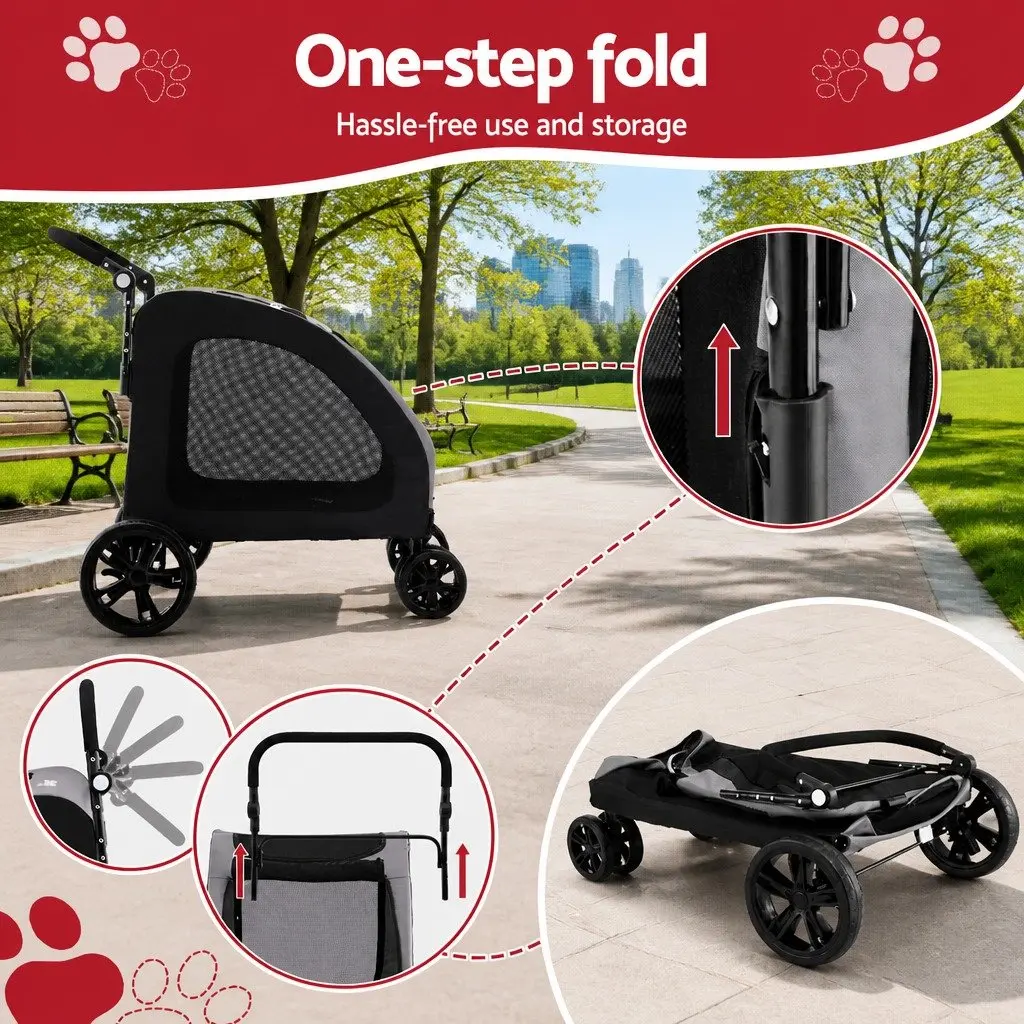 Pet Stroller with Comfort and Convenience