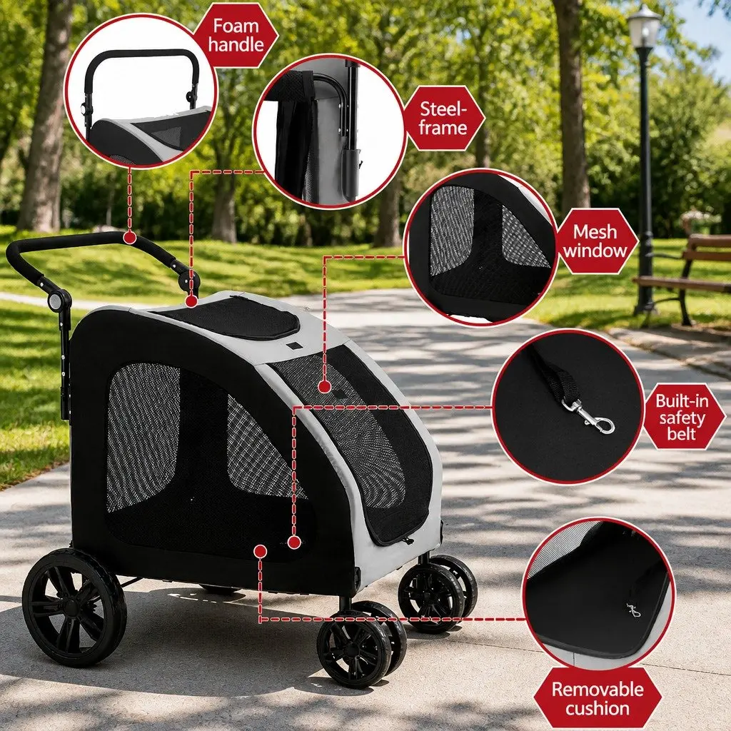 Pet Stroller with Comfort and Convenience